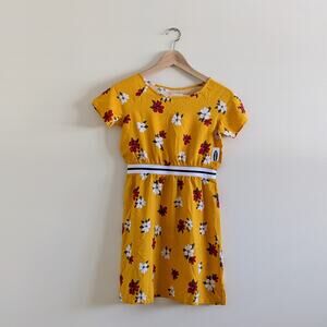 ON Yellow Floral Dress Sz L/10/12